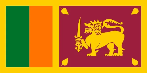 stock image Flag of Sri Lanka