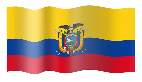 इक्वाडोर का ध्वज — स्टॉक फ़ोटो, इमेज