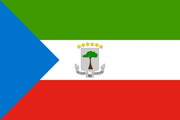 Zászló Egyenlítői-Guinea — Stock Fotó
