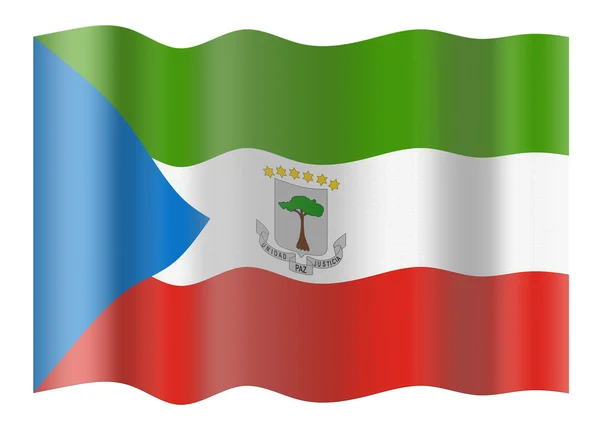 Bandera de Guinea Ecuatorial — Foto de Stock