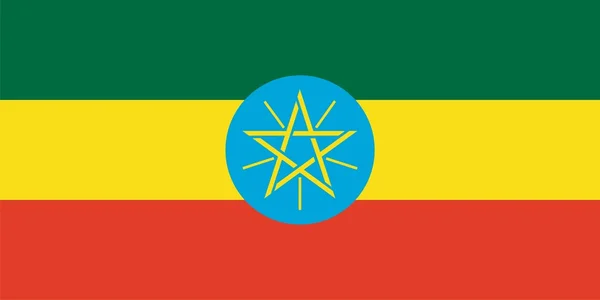 Прапор Ефіопії — стокове фото
