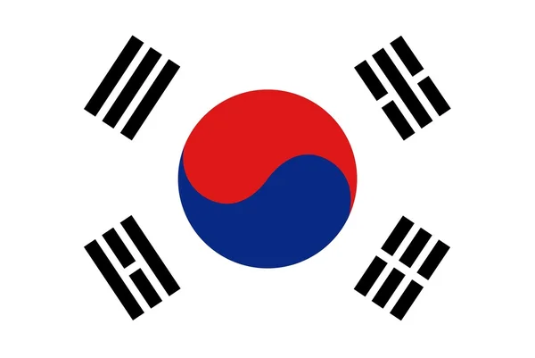 Flag of Republic of Korea — Stock Photo, Image