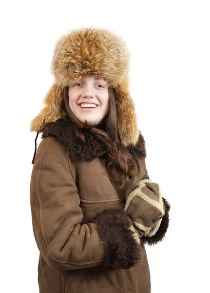 Ragazza in abiti invernali — Foto Stock
