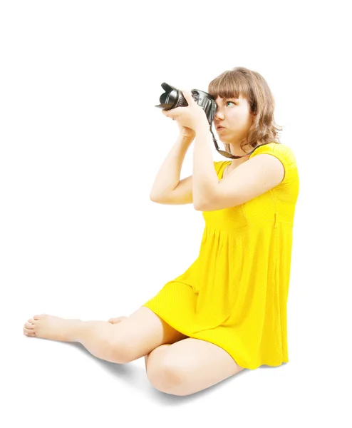 Young female photographer — Stock Photo, Image