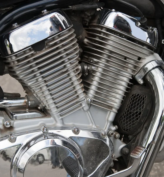 Silnik motocykla z bliska — Zdjęcie stockowe