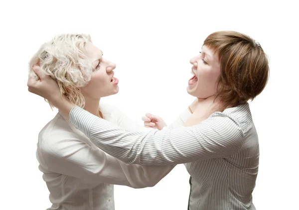 Womans in quarrel — Stock Photo, Image