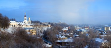Panorama of winter Vladimir clipart