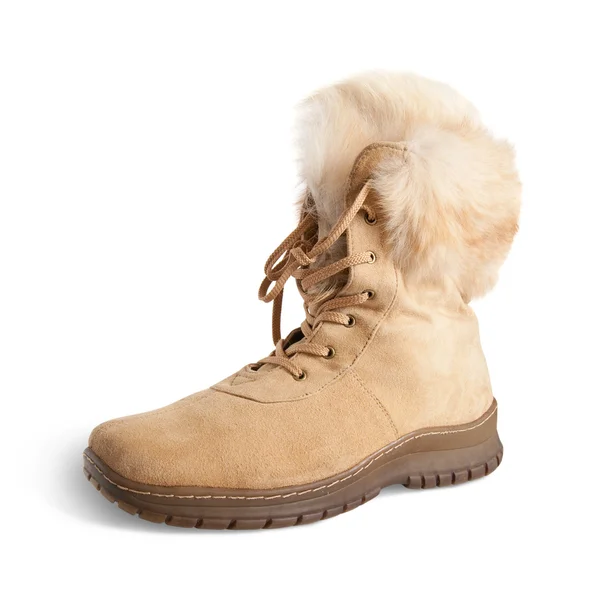 Shammy fur boot — Stock Photo, Image