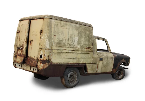 Старый заброшенный автомобиль — стоковое фото