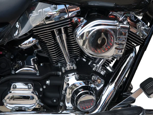 Motocyklový motor detail — Stock fotografie