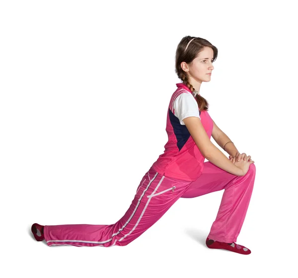 Adolescente chica haciendo aeróbicos —  Fotos de Stock