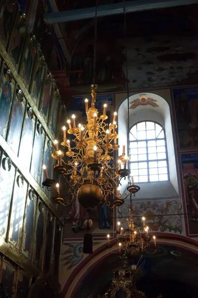 Innvendig i ortodoks kirke – stockfoto