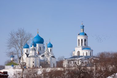 Monastery in Bogolubovo. clipart