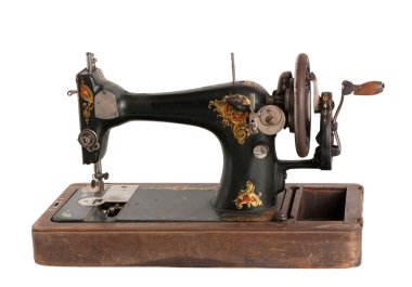 The old sewing machine clipart