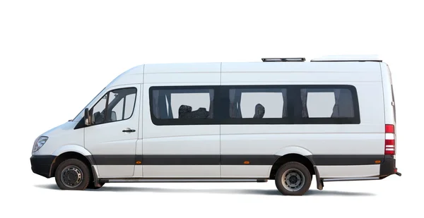Minibus em branco — Fotografia de Stock