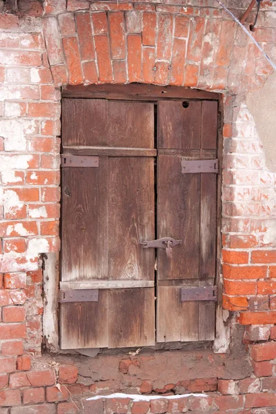 Abandoned wooden jalousie — Stock Photo, Image