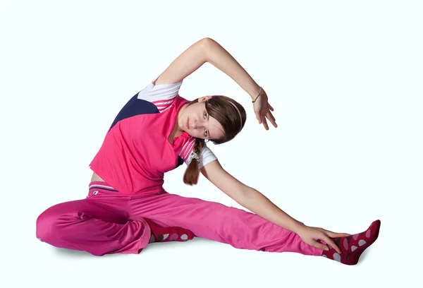 Chica haciendo aeróbic —  Fotos de Stock