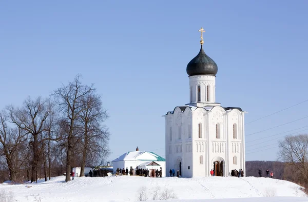 Church of Intercession on River — Stock Photo, Image