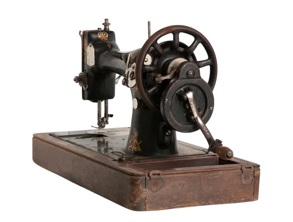 Старая швейная машина — стоковое фото
