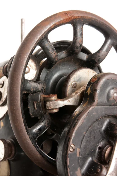 Wheel of Vintage Sewing machine — Stock Photo, Image
