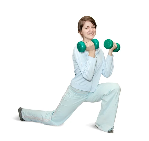 Chica haciendo ejercicios de fitness —  Fotos de Stock
