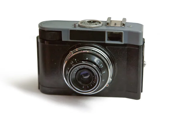 Velho grungy retro câmera de fotos — Fotografia de Stock