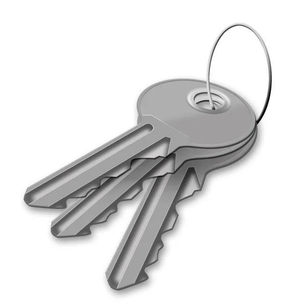 Las llaves de la cerradura — Foto de Stock