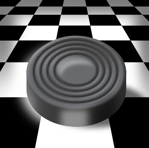 Zwaard op een schaakbord — Stockfoto