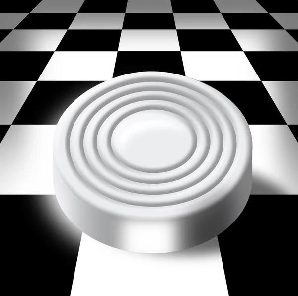 Меч на шахматной доске — стоковое фото