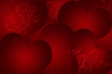 Background from hearts clipart