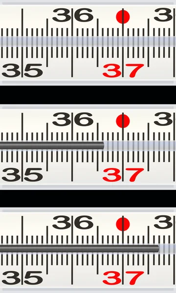 Масштаб термометра — стоковое фото