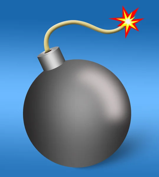 Иллюстрация бомбы — стоковое фото
