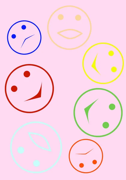 Abstract background from smiles — Stock Photo, Image