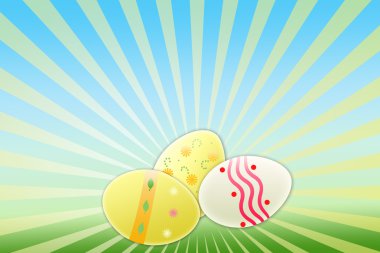 Easter eggs clipart