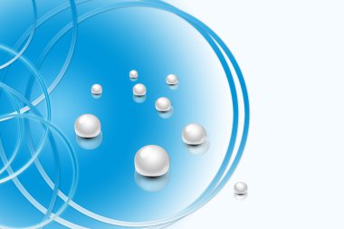 Abstract background from balls clipart