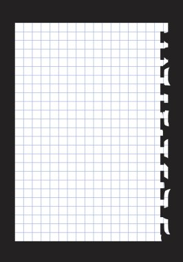 Plucked-up sheet of paper clipart