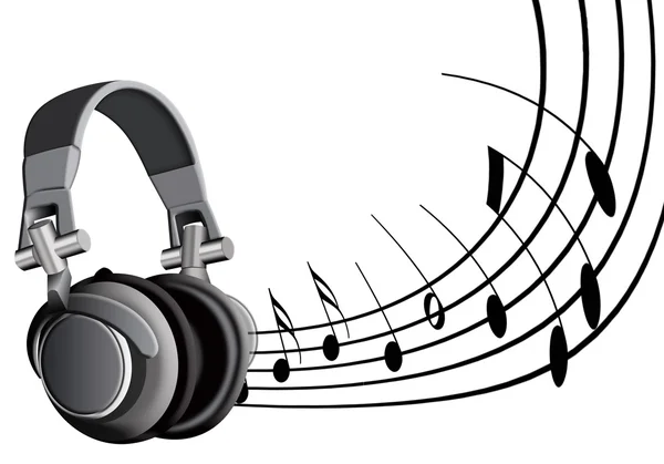 声学 earpiecess 和音符 — Stockfoto