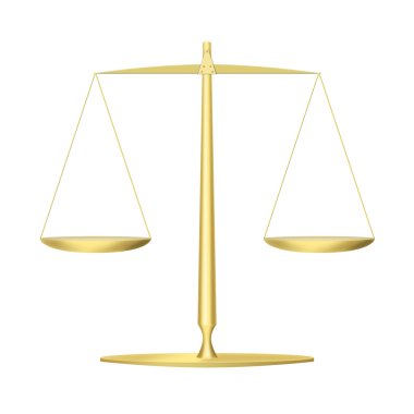 Gold scales clipart