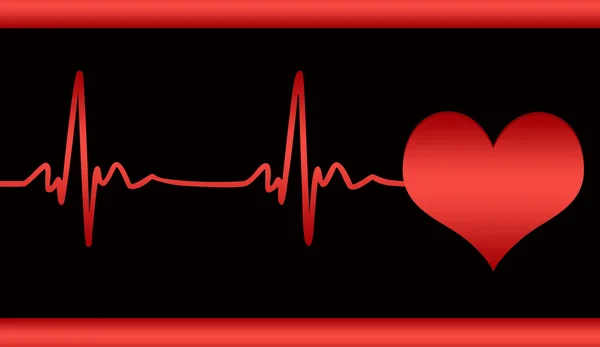 Kardiyogram kalp — Stok fotoğraf
