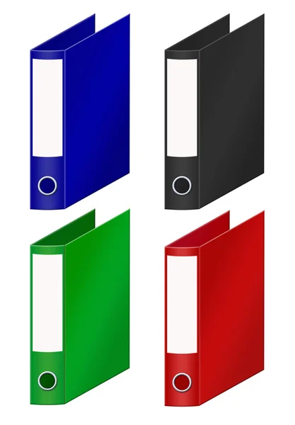 Coloured office folders — Stock Photo, Image