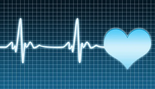 Cardiogramma del cuore — Foto Stock