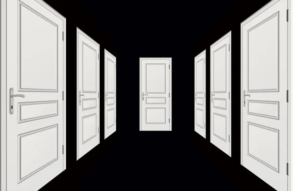 ドアと廊下 — ストック写真