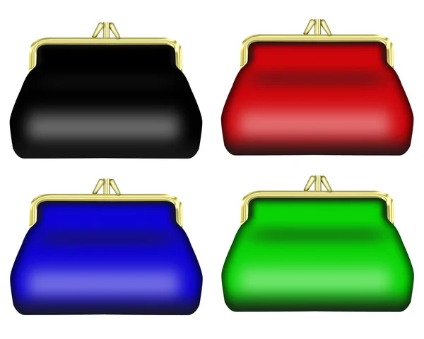 Různobarevné kabelky — Stock fotografie
