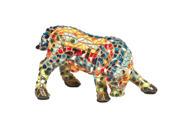 Färgglada tjur från en mosaik — Stockfoto