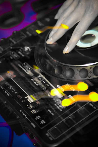 Original picture DJ of a player — Stock Photo, Image