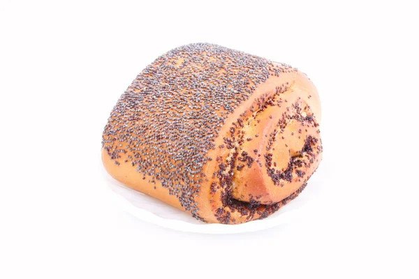 Bread Roll with poppyseed — Stock Photo, Image