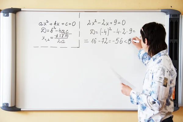 Onderwijs algebra — Stockfoto