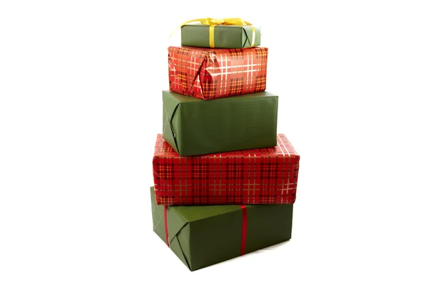 Красочные подарочные коробки — стоковое фото