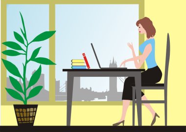 Working bussineswomen clipart