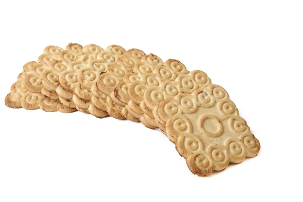 Cookies σε λευκό φόντο — Φωτογραφία Αρχείου